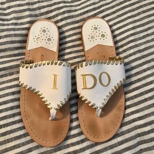 Jack Rogers “I DO” Sandals Size 7.5